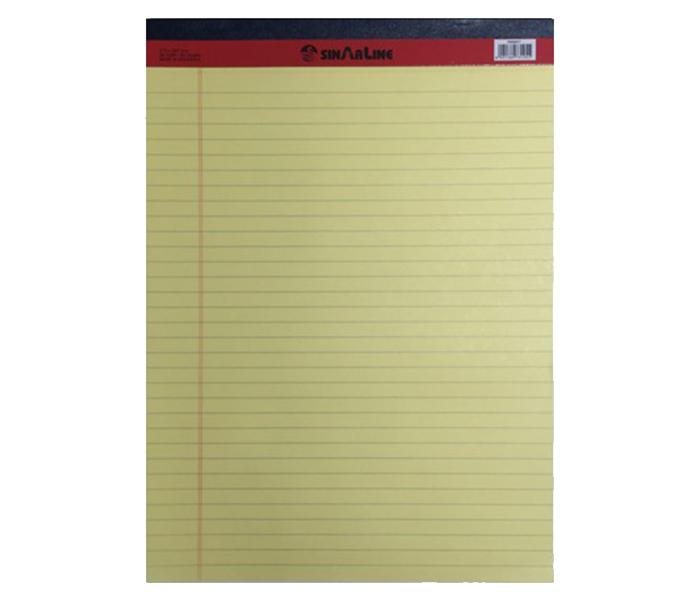 Sinar Line LEGA5YL 56gsm A5 Line Ruled Legal Pad - 50 Sheets, Yellow - Zoom Image