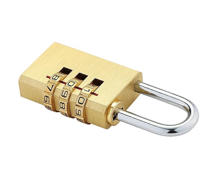 Taqdeer 04B Copper Alloy 3 Digit Combination Lock - Gold - Zoom Image 3