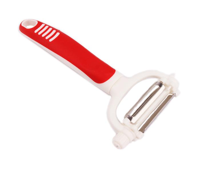 3-in-1 Manual Roto Peeler - Red & White - Zoom Image 1