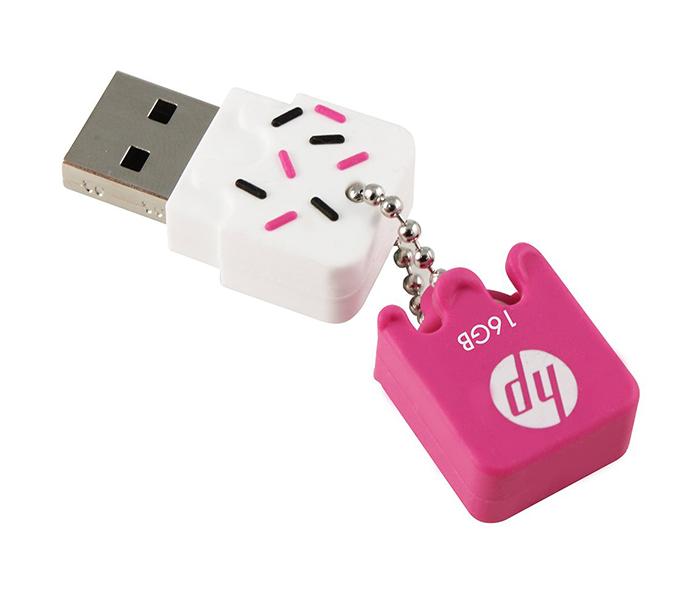 HP V178B 8GB Ice Cream Shape USB Flash Drive with Keychain - Pink - Zoom Image 3