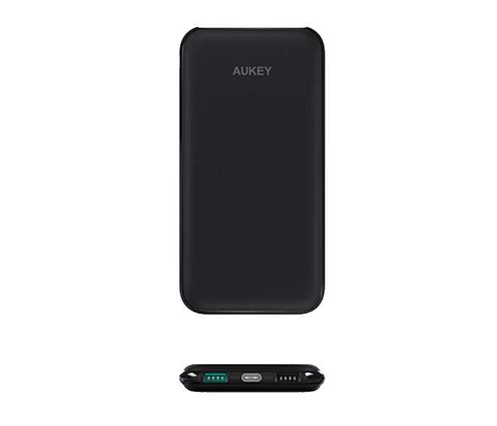 Aukey PB-N51 10000mAh Slim Dual Port Power Bank - Black - Zoom Image 4