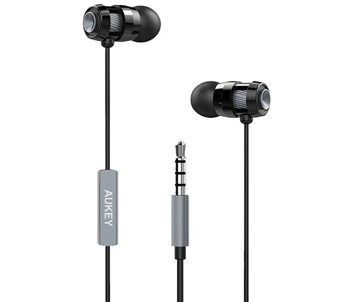 Aukey EP-C2 Wired Headphone with Mic - Black - Zoom Image 4