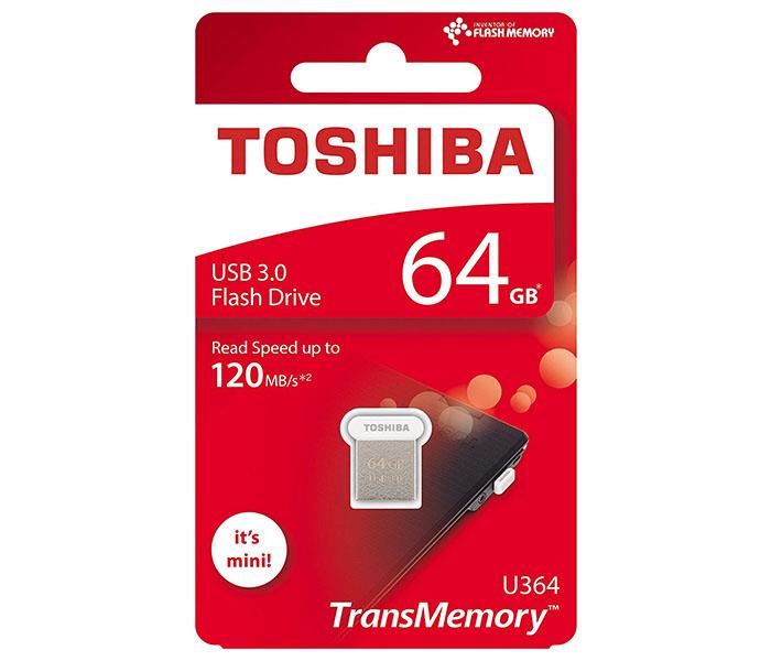 Toshiba THN-U364W0320E4 64GB TransMemory USB 3.0 Flash Drive - White - Zoom Image 1