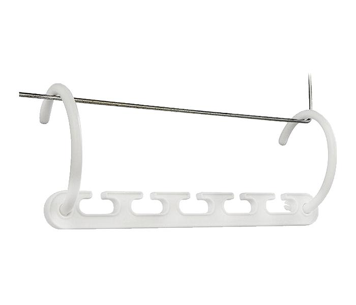 As Seen on TV 3D Space Saving Magic Cloth Hanger with Hook Closet Organizer - White - Zoom Image 5