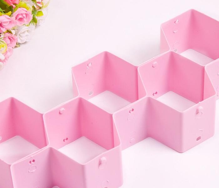 8 Pieces Drawer Organizer - Pink - Zoom Image 1