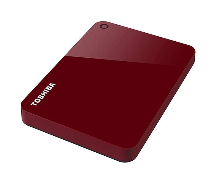 Toshiba HDTC910ER3AA 1TB Canvio Advance Portable External Hard Drive - Red - Zoom Image 4