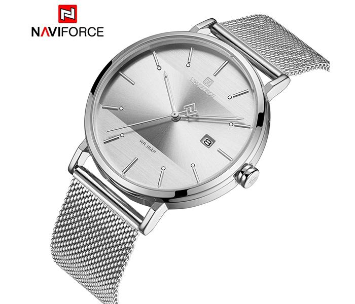 Naviforce NF3008 Luxury Business Class Watch for Female - Silver - Zoom Image 1