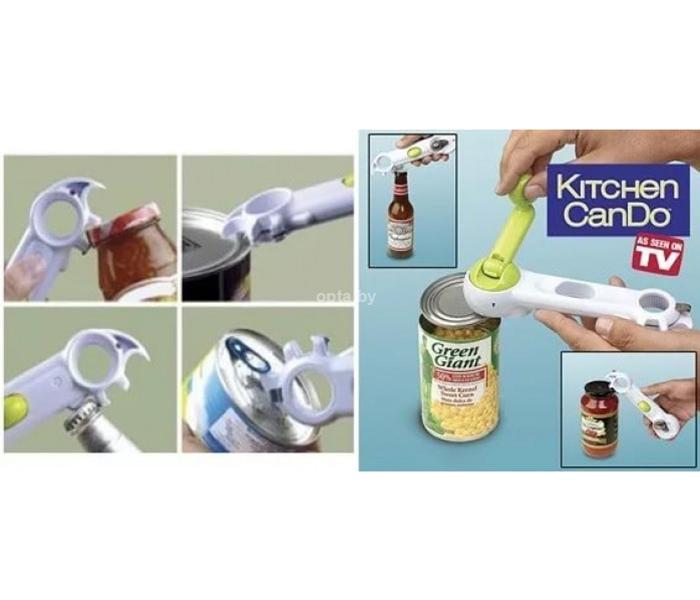 As Seen On TV 8-in-1 Way Can Opener - White & Green - Zoom Image 1