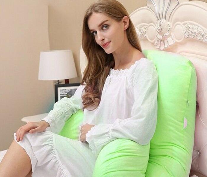 Extra Comfort U-Shaped Maternity Full Body Support Pillow Case - Green - Zoom Image 2