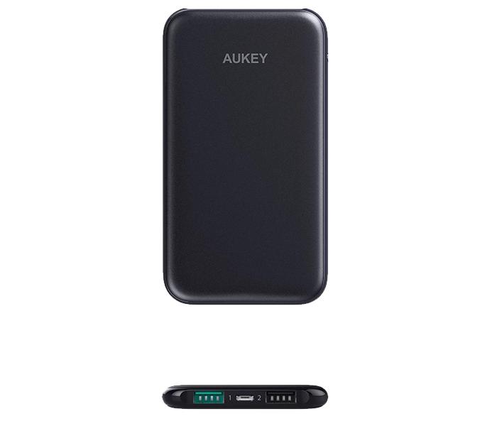 Aukey PB-N59 5000mAh Slim Dual Port Power Bank - Black - Zoom Image 4