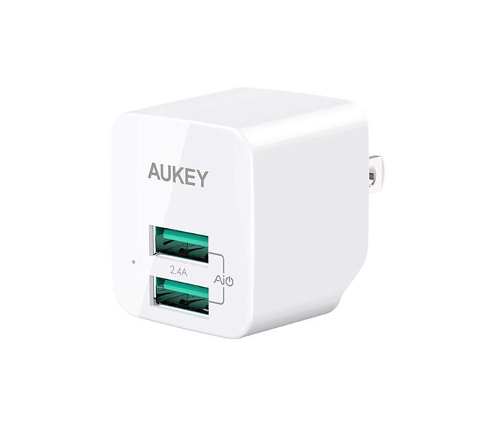 Aukey PA-U32 3 Pieces Dual Port Wall Charger - White - Zoom Image 3