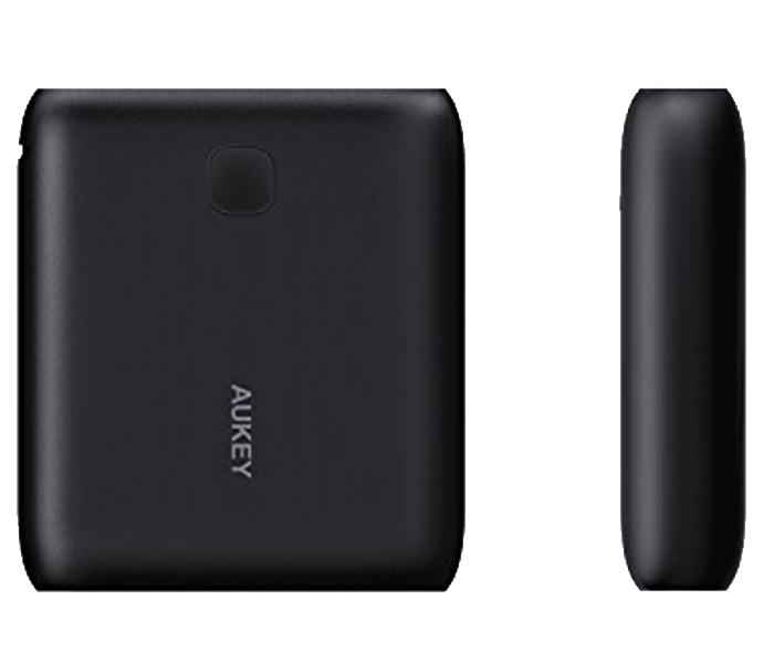 Aukey PB-N42 10000mAh Dual Port Pocket Power Bank - Black - Zoom Image 4