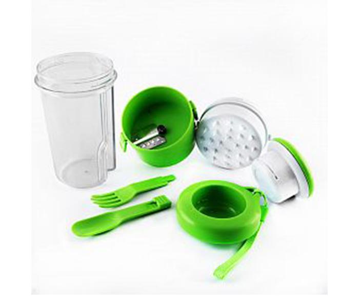 Spiral Salad To Go Portable Vegetable Cutter Container - Green - Zoom Image 2