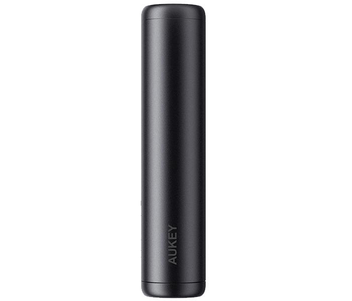 Aukey PB-N55 7000mAh Lipstick Sized Glossy Power Bank - Black - Zoom Image 1