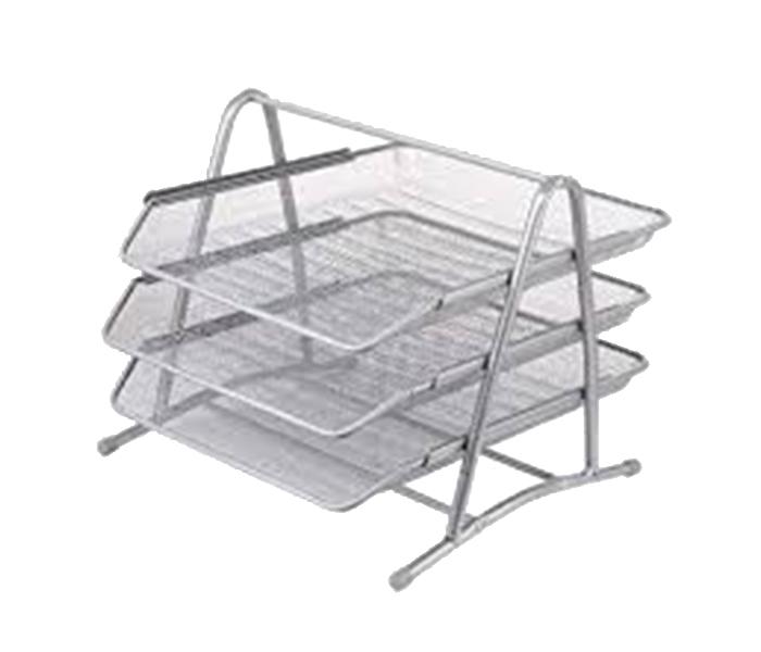 Maxi TY3MS 3 Layer Metal Tray - Silver - Zoom Image 2