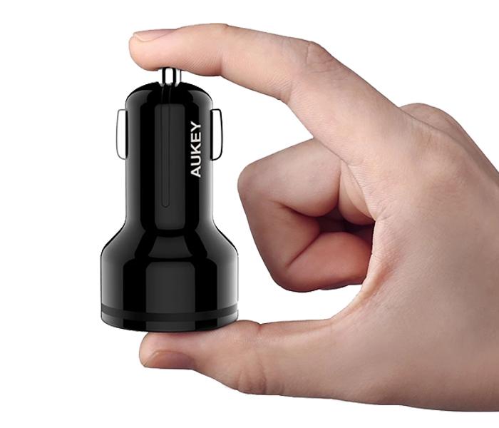 Aukey CC-Y1 USB-C Car Charger with Quick Charge 3.0 - Black - Zoom Image 5