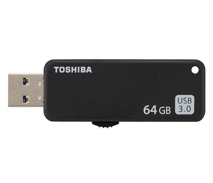 Toshiba THN-U365K0640E4 64GB TransMemory USB 3.0 Flash Drive - Black - Zoom Image 1