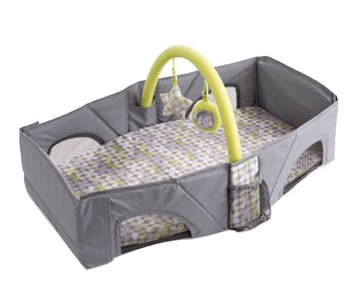 Summer Infant Travel Bed with Fun Toy Bar - Green & Grey - Zoom Image 3