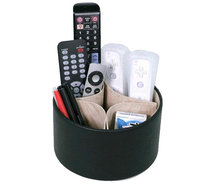 Tech Swiss TS727BK Rotating Remote Control Organizer - Black - Zoom Image 2