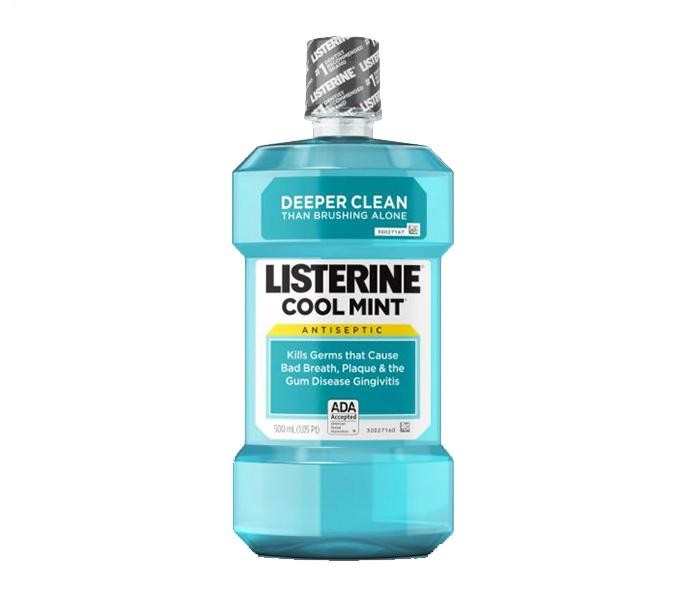 Listerine Cool Mint Mouthwash - 500ml, Blue - Zoom Image 2