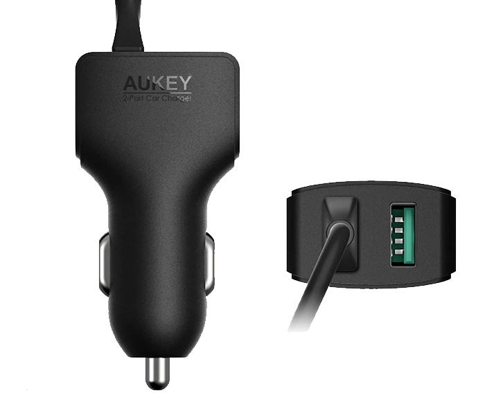 Aukey CC-Y4 USB-C Dual Port Car Charger - Black - Zoom Image 4