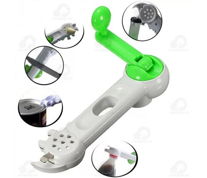 As Seen On TV 8-in-1 Way Can Opener - White & Green - Zoom Image 5