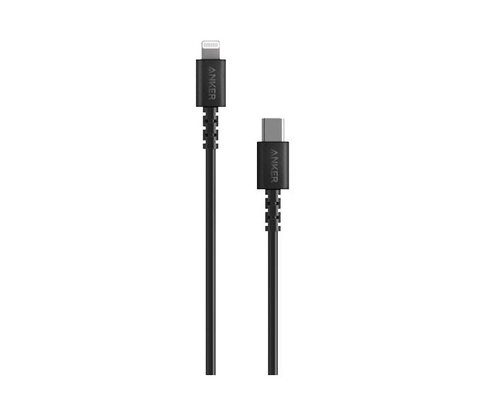 Anker A8612H11 Power Line Select USB-C Cable with Lightning Cable - 3 Feet, Black  - Zoom Image 1