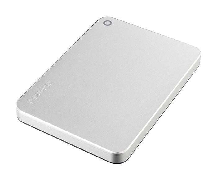 Toshiba HDTW220ES3AA 2TB Canvio Premium Portable External Hard Drive - Silver Metallic - Zoom Image 3