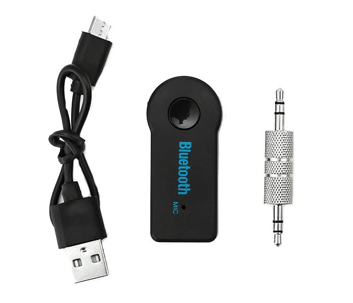 Hands Free Bluetooth Music Receiver Car Adapter with Mic - Black - Zoom Image 5