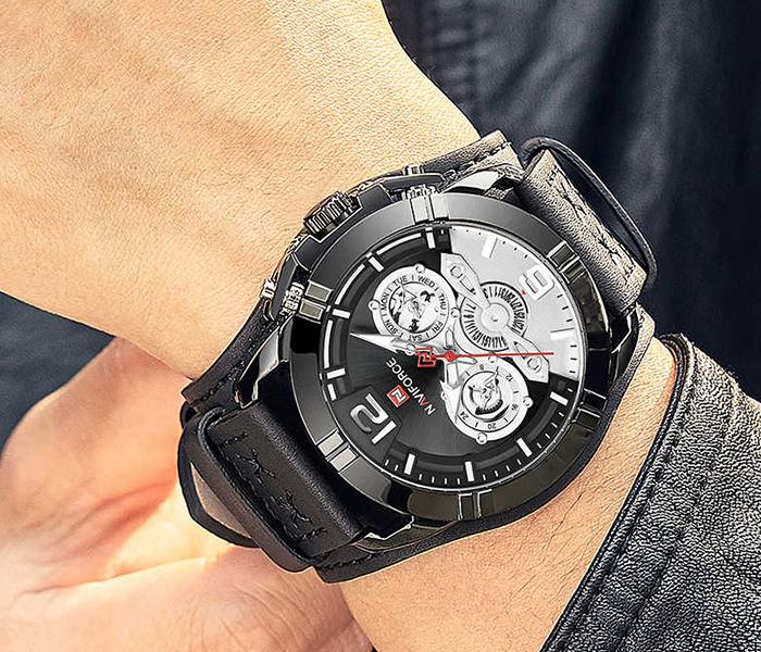 Naviforce NF9162 Luxury Brand Waterproof Sport Watch for Men - Black - Zoom Image 4