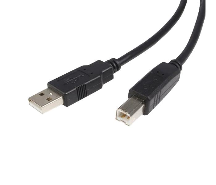 10 Feet High Speed Certified USB 2.0 Cable - Black - Zoom Image 2