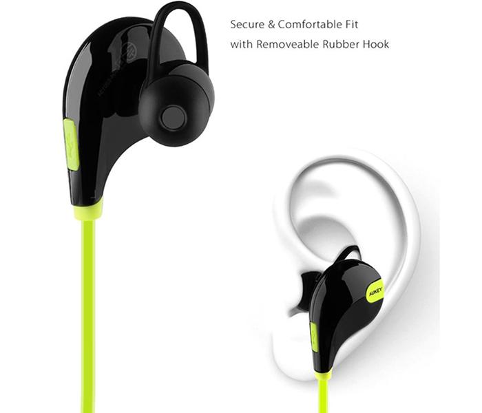 Aukey EP-B4 Bluetooth 4.1 Wireless Stereo Sport Earphones with Mic - Green - Zoom Image 1