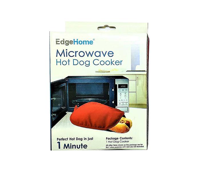 Edge Home Microwave Hot Dog Cooker with Reusable Bag - Red - Zoom Image 1