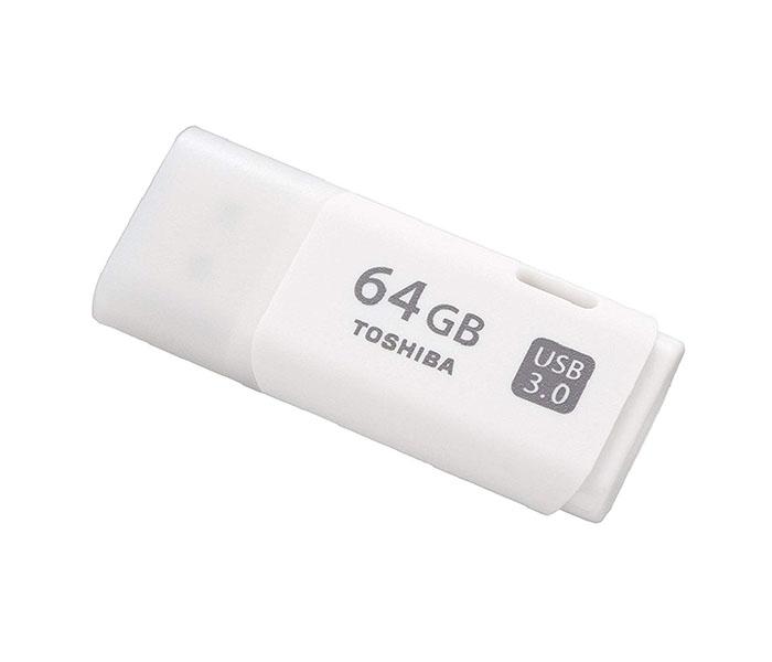 Toshiba THN-U301W0640E4 64GB TransMemory USB 3.0 Flash Drive - White - Zoom Image 1