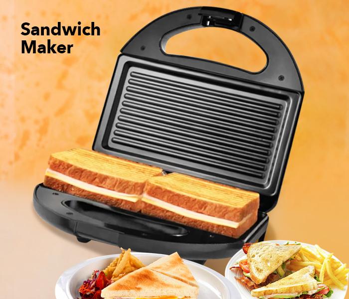 DLC 600 750Watts Sandwich Maker - Black - Zoom Image 3