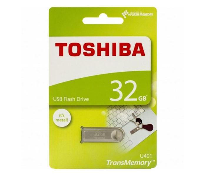 Toshiba U401 32GB TransMemory USB 2.0 Flash Drive - Silver - Zoom Image 4