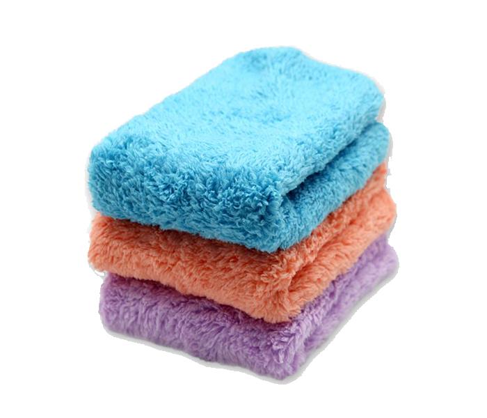 3 Pieces Microfiber House-Hold Cleaning Towel - Multi Colour - Zoom Image 2