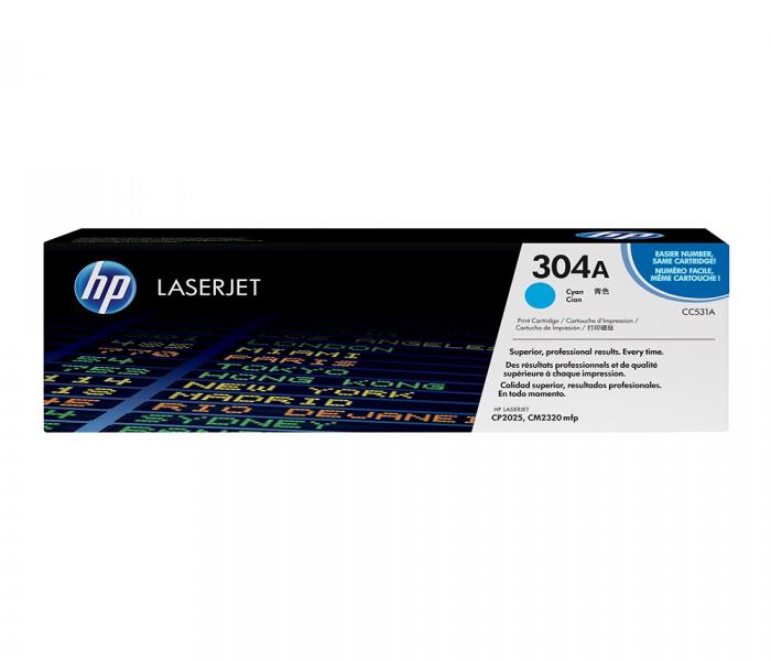 HP 304A CC531 Original LaserJet Toner Cartridge - Cyan - Zoom Image