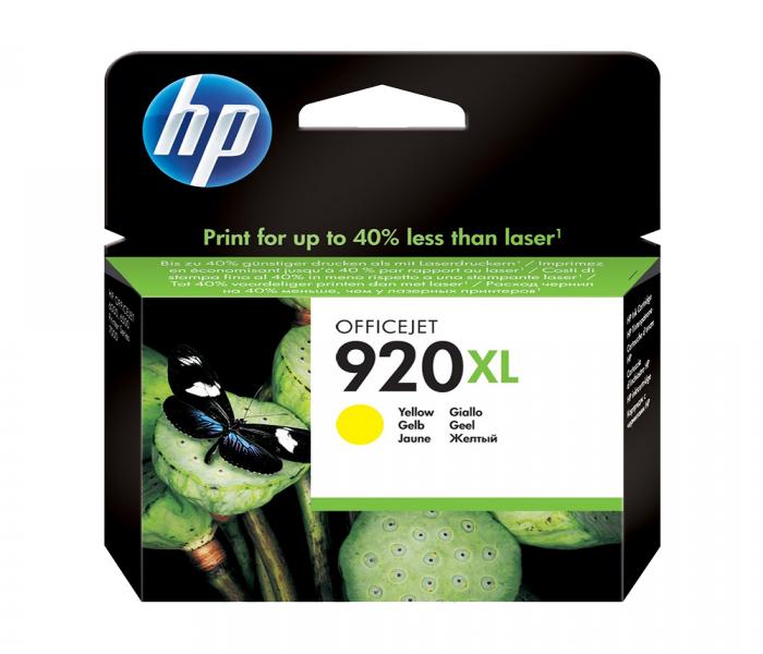 HP 920XL CD974AA High Yield Original Ink Cartridge - Yellow - Zoom Image