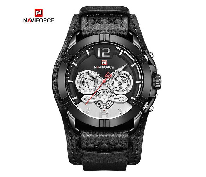 Naviforce NF9162 Luxury Brand Waterproof Sport Watch for Men - Black - Zoom Image 3