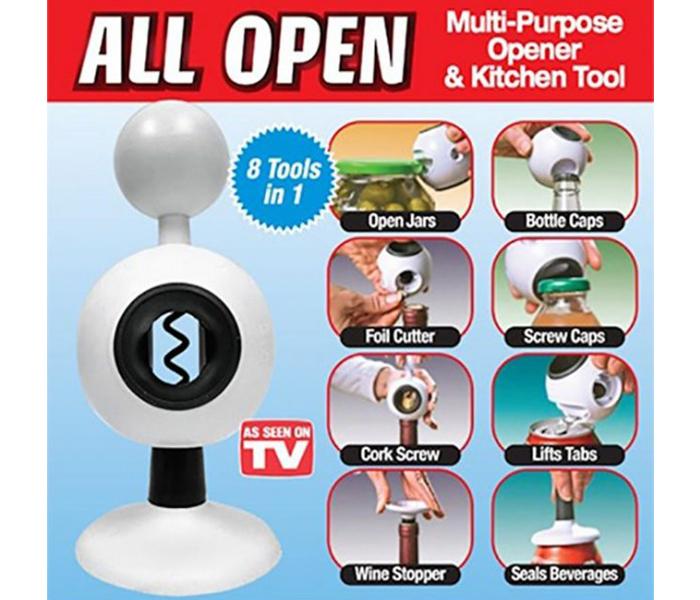 As Seen On TV 8-in-1 All Open Multi Purpose Opener & Kitchen Tools - White - Zoom Image 3