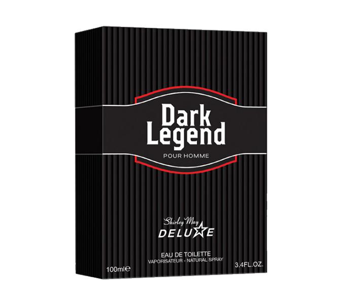 Shirley May Deluxe Dark Legend Eau de Toilette Spray for Men - 100ml, Black - Zoom Image 1