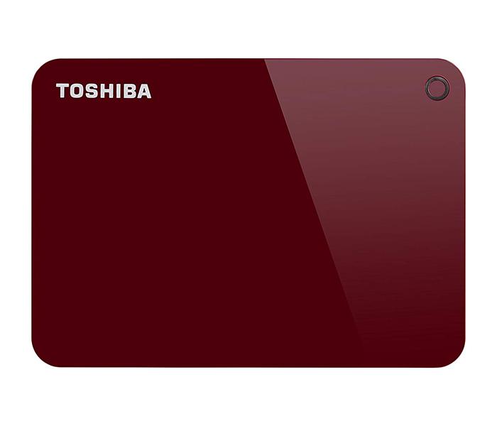 Toshiba HDTC910ER3AA 1TB Canvio Advance Portable External Hard Drive - Red - Zoom Image 1