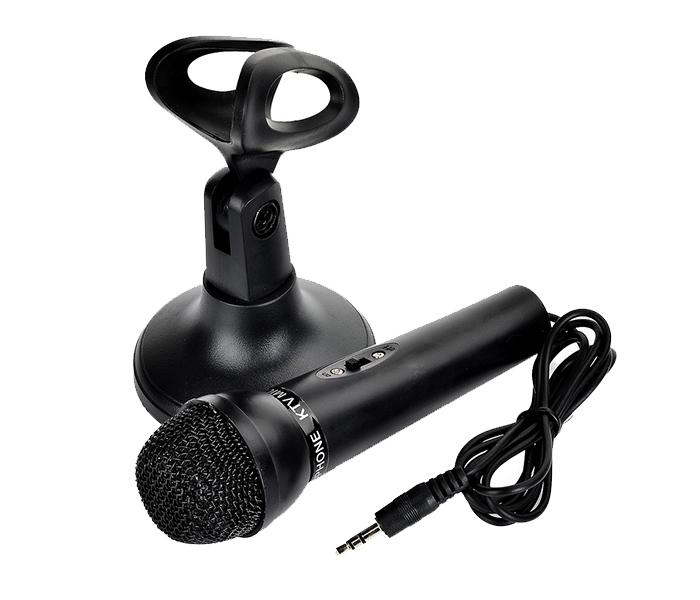 Mini KTV Desktop Microphone with Stand for Computer - Black - Zoom Image 3