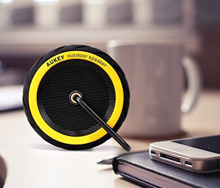 Aukey SK-M4 Wireless Bluetooth Outdoor Wheel Speaker - Yellow - Zoom Image 2