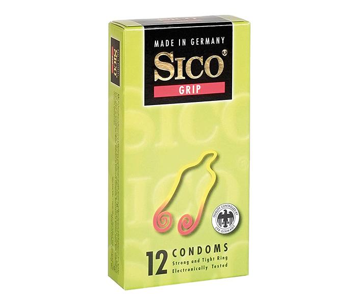 Sico Grip Condoms Pack - 12 Pieces, Green - Zoom Image