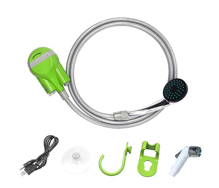 As Seen On TV Compact Handheld Rechargeable Camping Showerhead with USB Charging Plug - White - Zoom Image 5