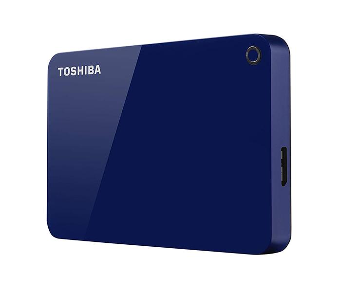 Toshiba HDTC910EL3AA 1TB Canvio Advance Portable External Hard Drive - Blue - Zoom Image 2