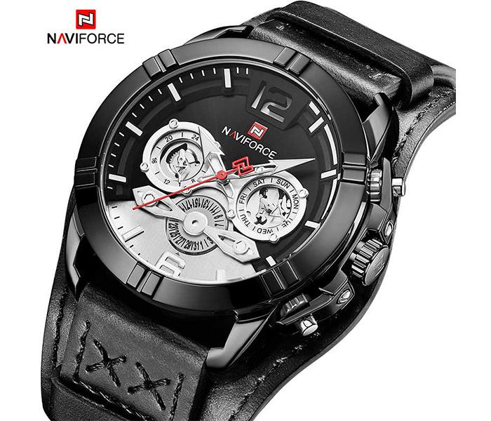 Naviforce NF9162 Luxury Brand Waterproof Sport Watch for Men - Black - Zoom Image 1