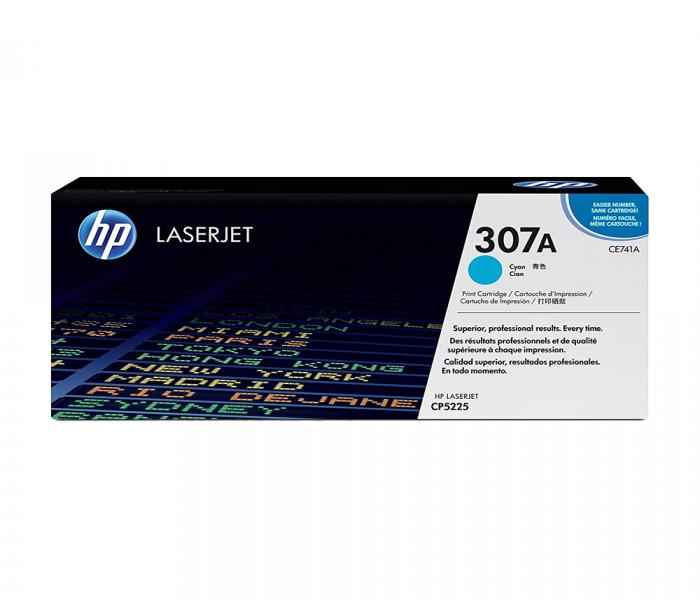 HP 307A CE741 Original LaserJet Toner Cartridge - Cyan - Zoom Image